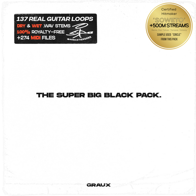 SUPER BIG BLACK by GRAUX® - 100% Royalty Free – GRAUX Guitar