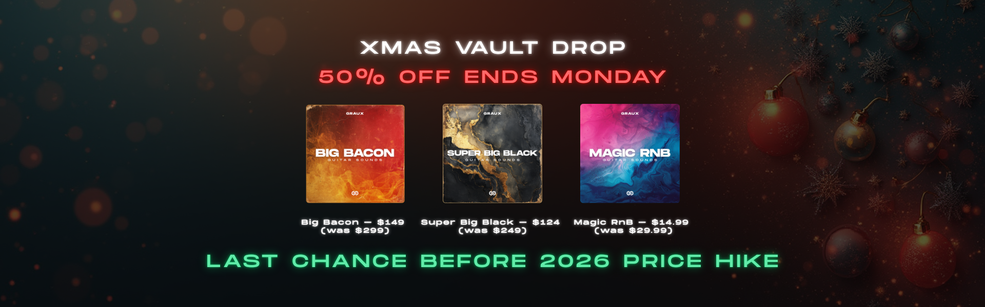 XMAS Vault Drop 50% OFF
